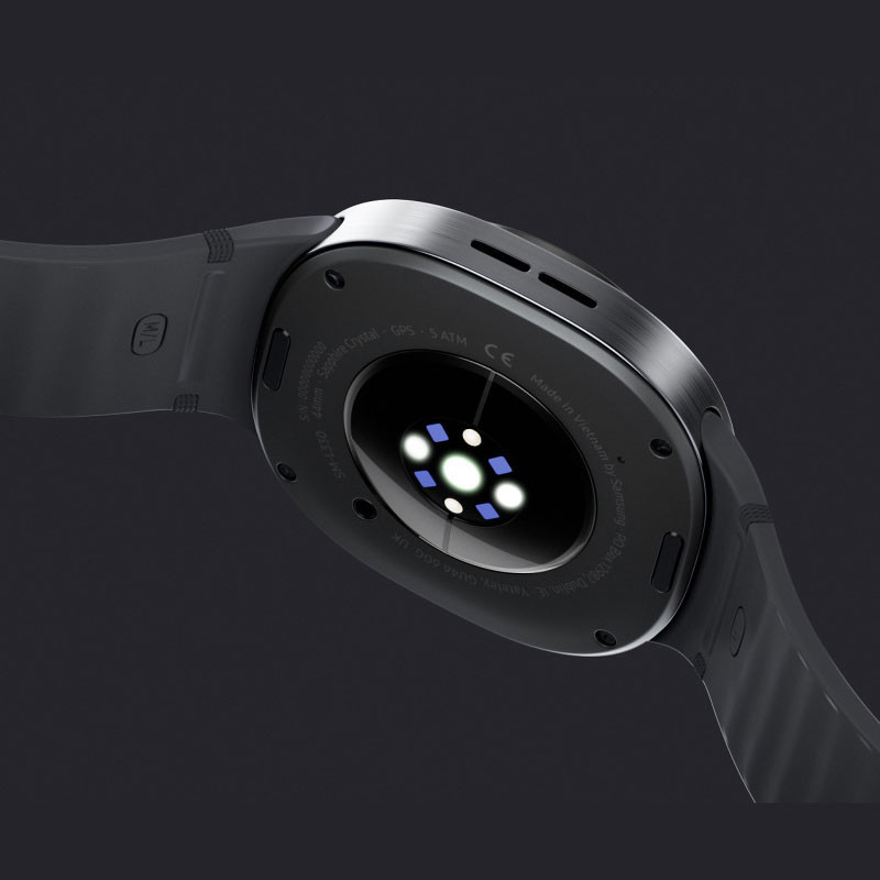 ساعت هوشمند 44 میلی‌متری سامسونگ مدل Galaxy Watch 8 با بند پلاستیکی