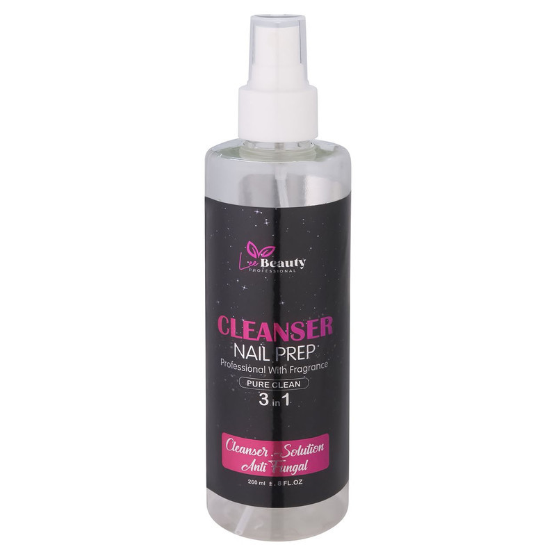کلینزر کاشت ناخن لی بیوتی مدل pure clean حجم 260 میلی‌لیتر