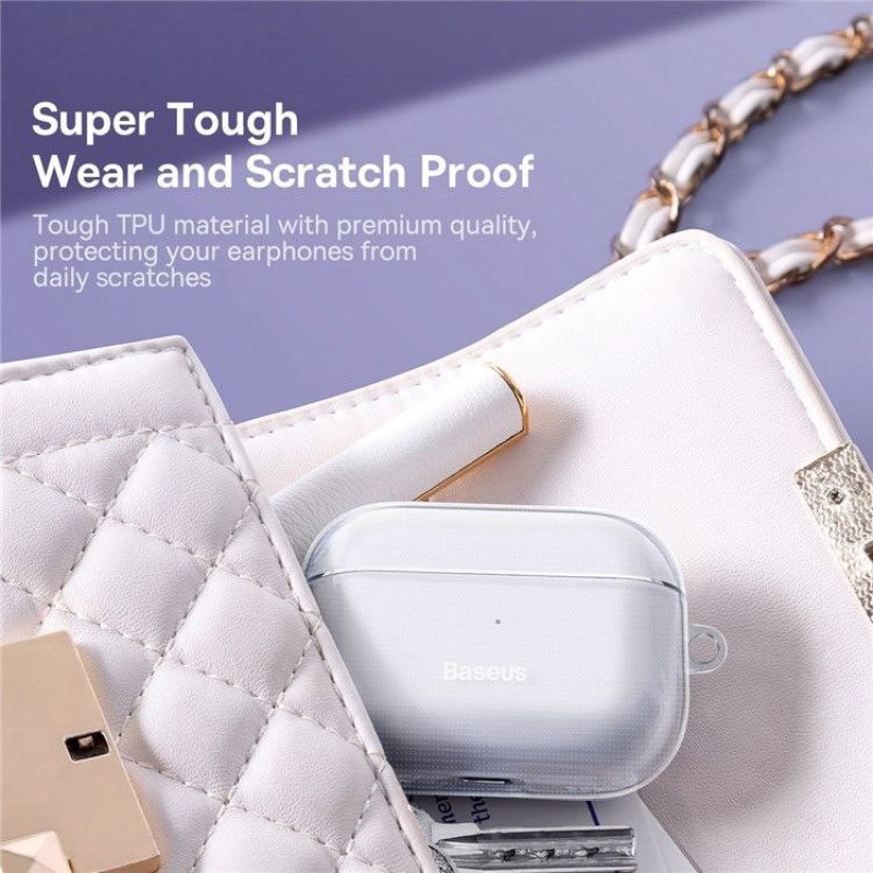 کاور بیسوس مدل Crystal Series مناسب برای کیس اپل AirPods Pro 2
