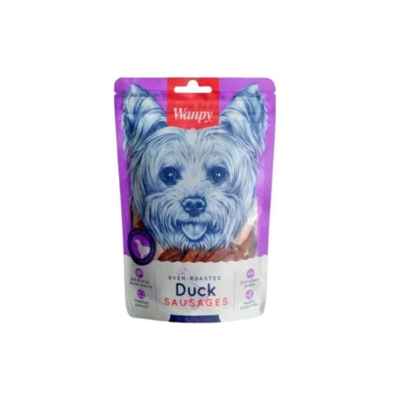تشویقی سگ ونپی مدل Duck Sausages با طعم اردک وزن 100 گرم