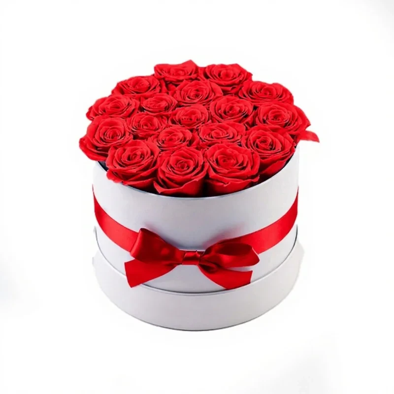 باکس گل مصنوعی مدل گل رز روبانی