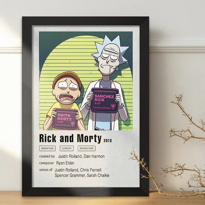 تابلو خندالو مدل ریک و مورتی (Rick and Morty) کد F11461