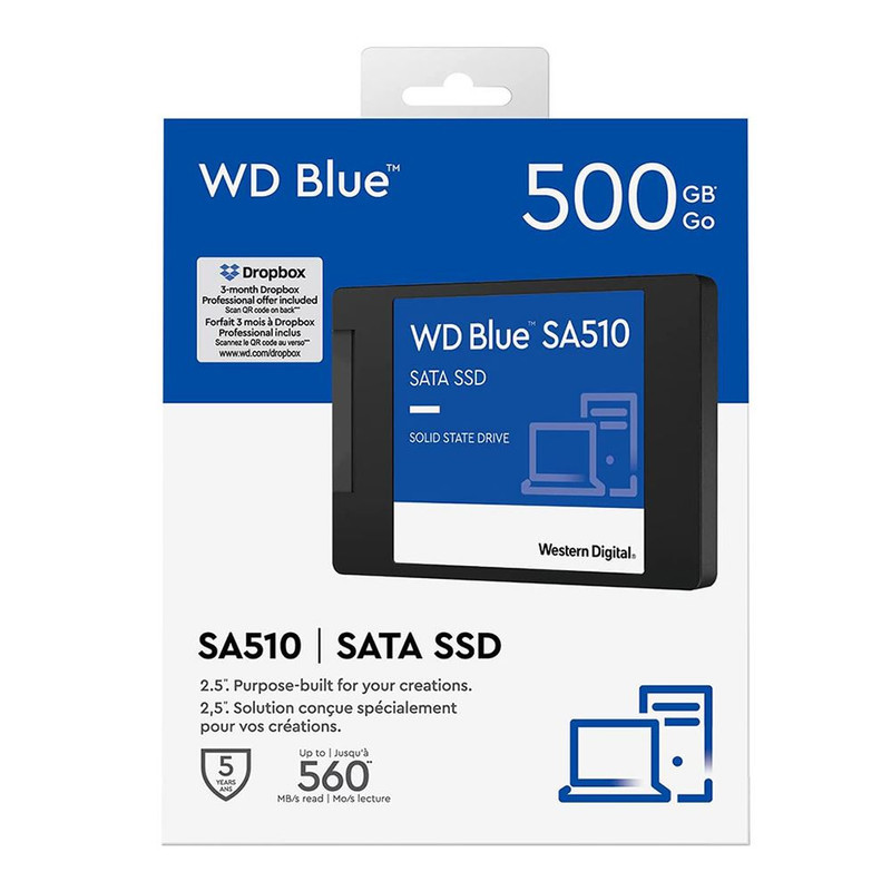 اس اس دی اینترنال SATA III وسترن دیجیتال مدل SA510 ظرفیت 500 گیگابایت