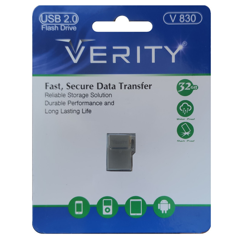 فلش مموری وریتی مدل V 830 ظرفیت 32 گیگابایت با رابط USB2