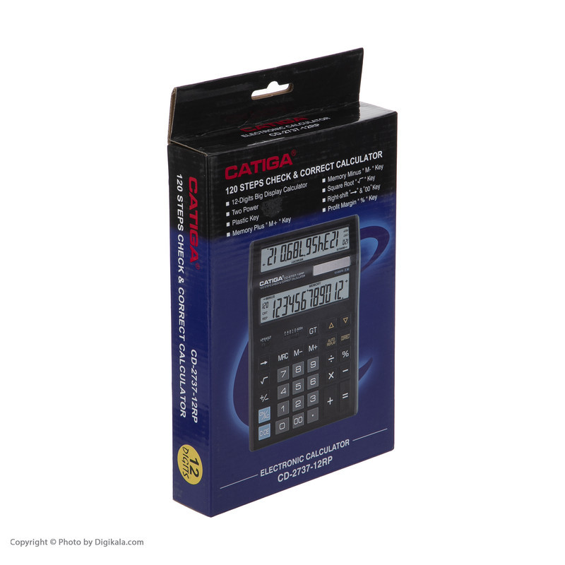 ماشین حساب کاتیگا مدل CD-2737-12RP