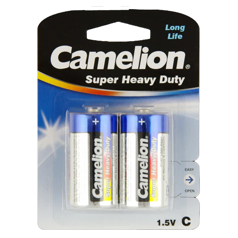 باتری متوسط C کملیون مدل Super Heavy Duty بسته 2 عددی