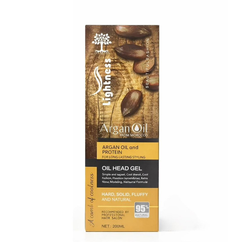 ژل حالت‌دهنده مو لایتنس مدل َArgan حجم 200 میلی‌لیتر