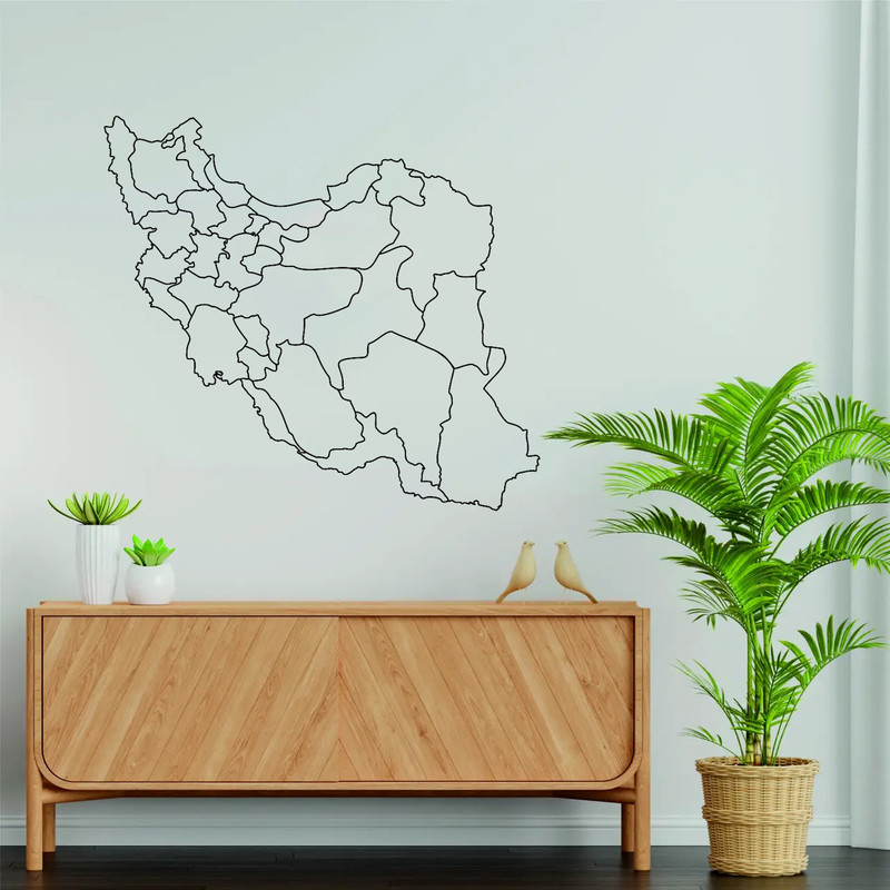 استیکر مدل چوبی نقشه ایران کد T922