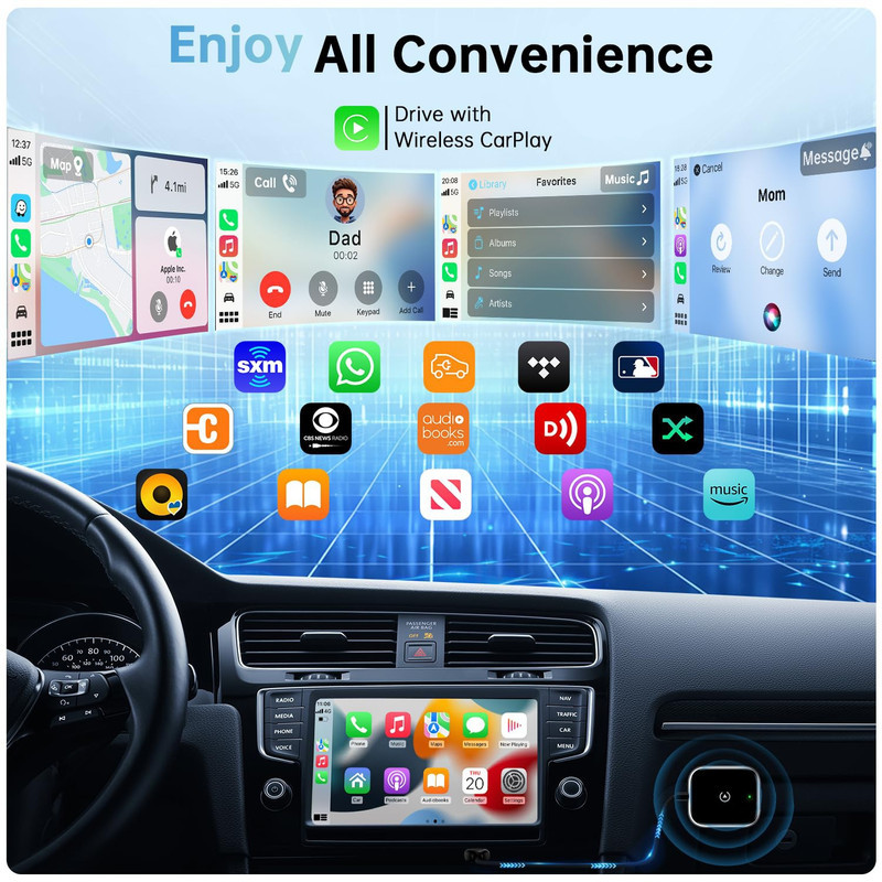 کارپلی و اندروید اتو مدل CarplayAndroid Auto به همراه مبدل USB به Type-C