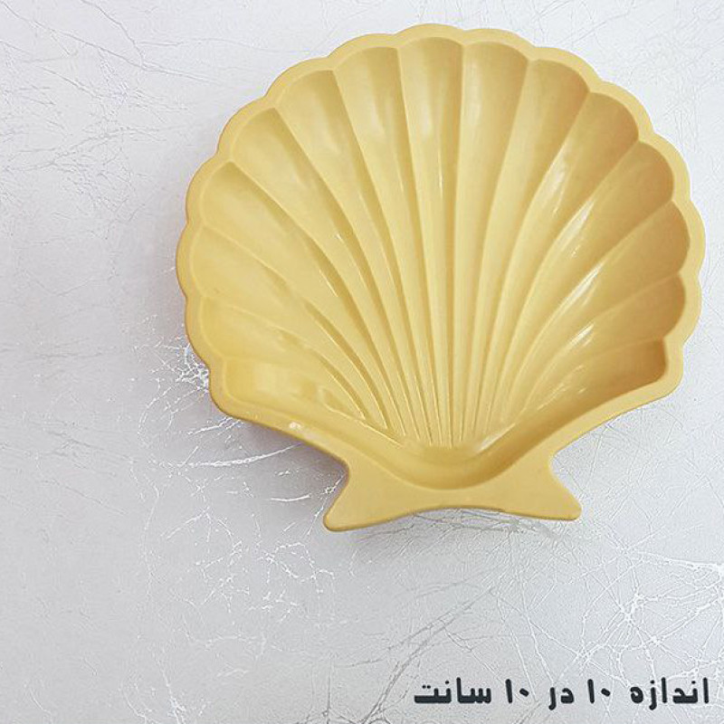 مجموعه ظروف هفت سین 6 پارچه طرح صدف تخت ساده