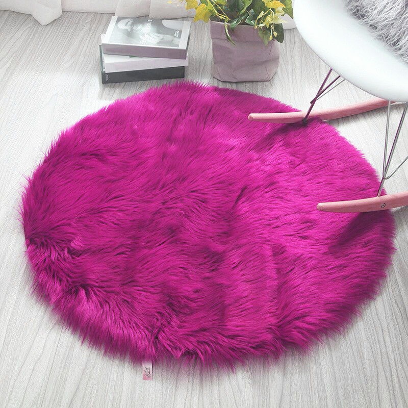 فرش ماشینی 1200 شانه تیگران مفشوو زمینه سرخابی حاشیه سرخابی مدل Magenta طرح خز پرزبلند