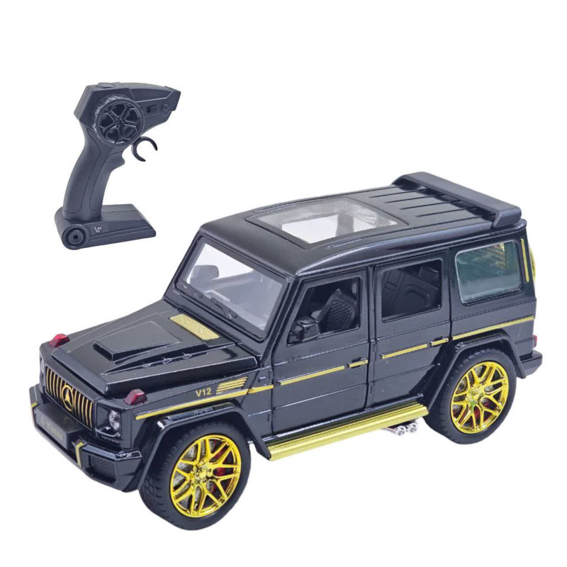 ماشین بازی کنترلی ناب سل مدل بنز جی کلاس شارژی آفرود فلزی چراغدار Mercedes-Benz G-Class Rechargeable Metal Off-Road Light