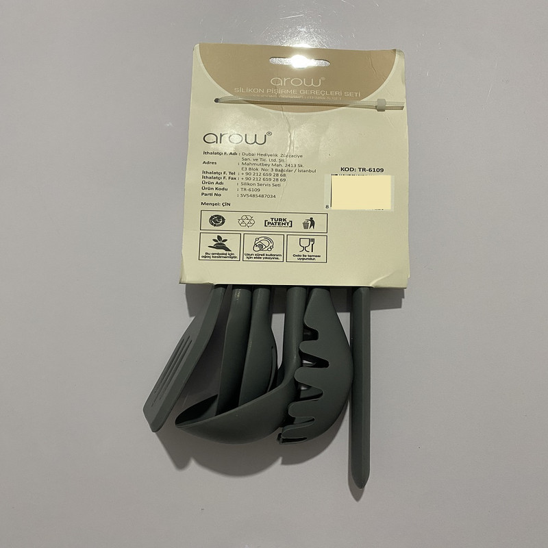 سرویس کفگیر و ملاقه سیلیکونی 6 پارچه آرو مدل TR-6109