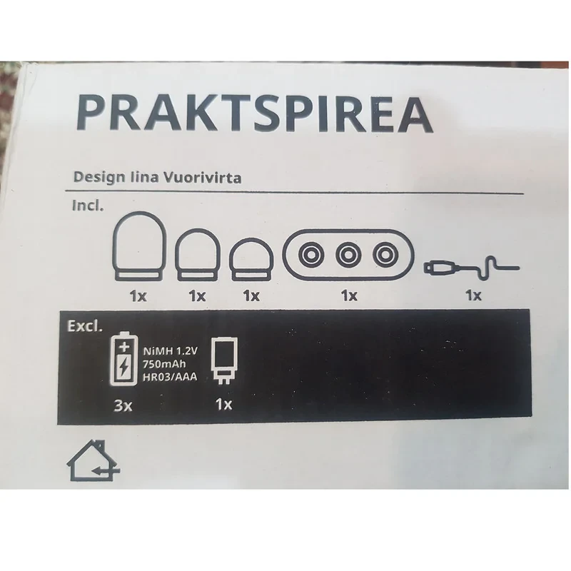 آباژور رومیزی ایکیا مدل PRAKTSPIREA کد 8855 بسته 3 عددی