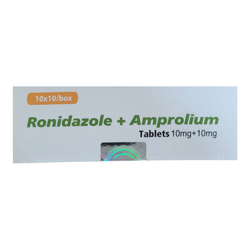قرص پرندگان مکمل مدل ronidazole+amprolium بسته 10 عددی