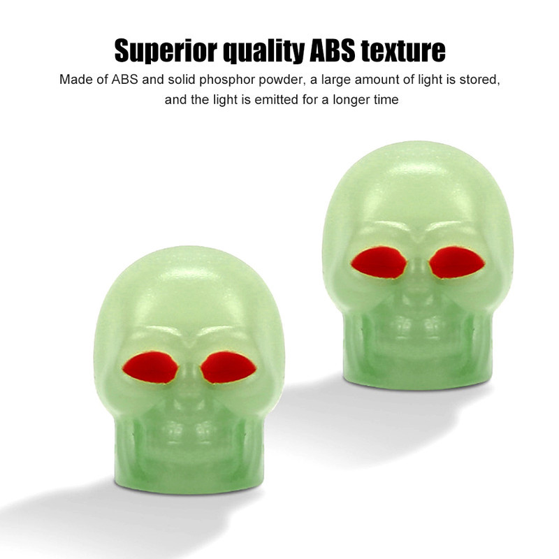 سر والف لاستیک دوچرخه هارمن مدل بدون باتری SKULL203 بسته 4 عددی