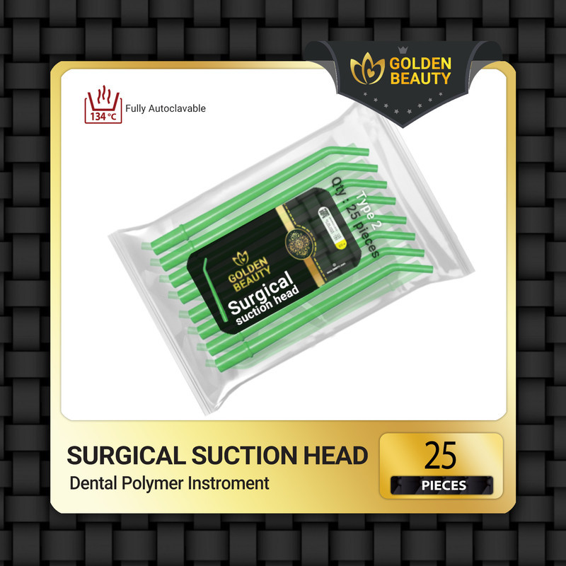 سرساکش جراحی دندانپزشکی گلدن بیوتی مدل ST1023 بسته 25 عددی