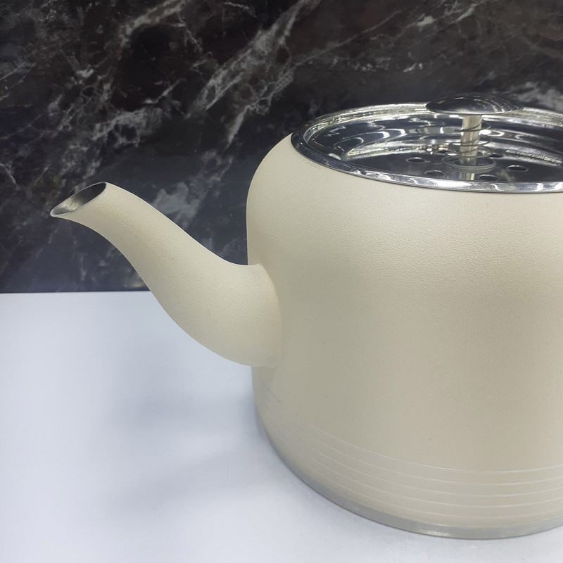 ست کتری و قوری نزاز مدل لوله دار طرح رنگی