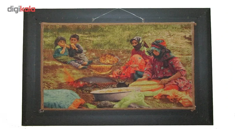 تابلو فرش ماشینی نقش نگار رضوی طرح عشایر کد 670P