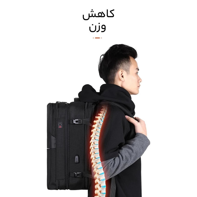 کوله پشتی لپ تاپ آرتیک هانتر مدل B00382 مناسب برای لپ تاپ 16 تا 17 اینچی