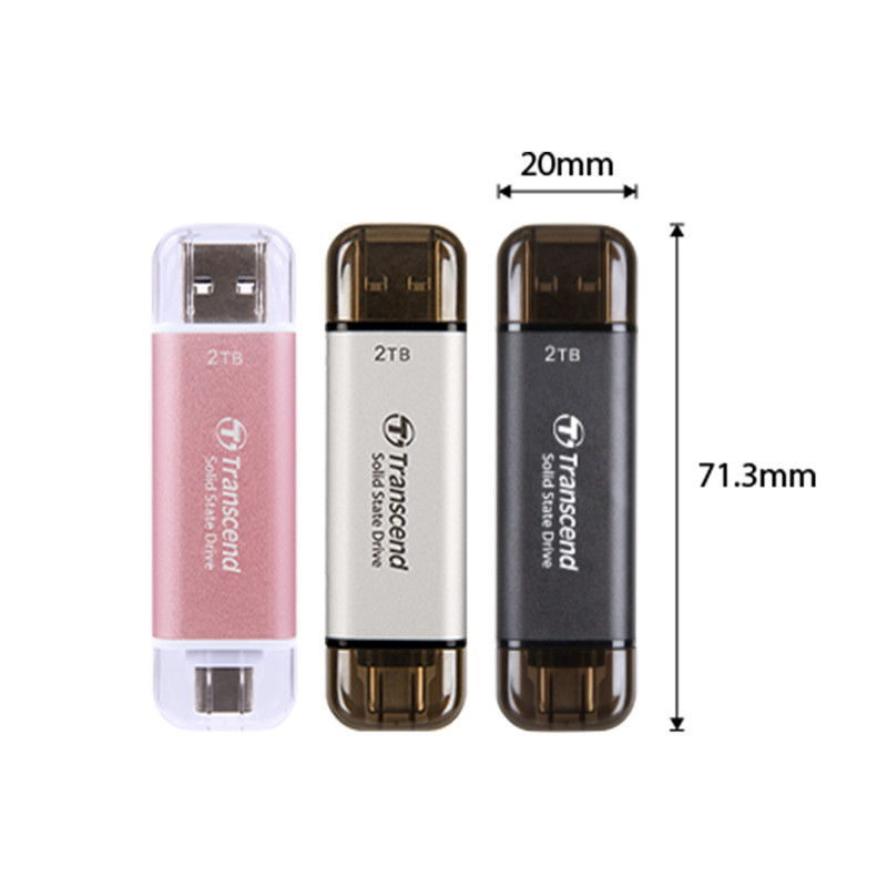 حافظه‌ی SSD اکسترنال ترنسند مدل ESD310C ظرفیت 1 ترابایت
