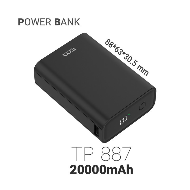 پاوربانک 22.5 وات تسکو مدل TP 887 ظرفیت 20000 میلی‌آمپرساعت