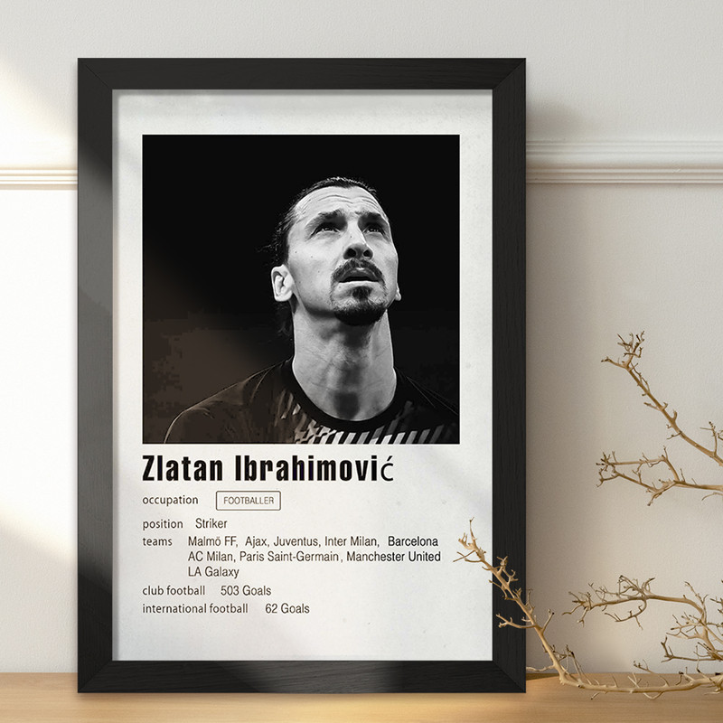 تابلو خندالو مدل زلاتان ابراهيموفيتش (Zlatan Ibrahimović) کد F11248