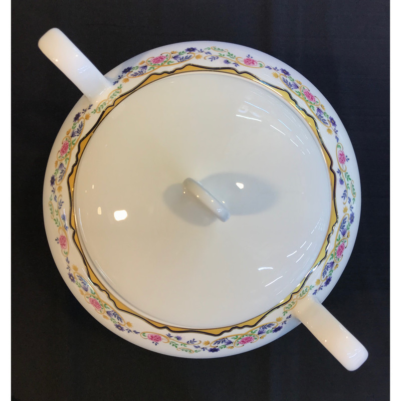 سوپ خوری چینی زرین ایران مدل ایتالیا اف کد 3650 گلستان درجه 3