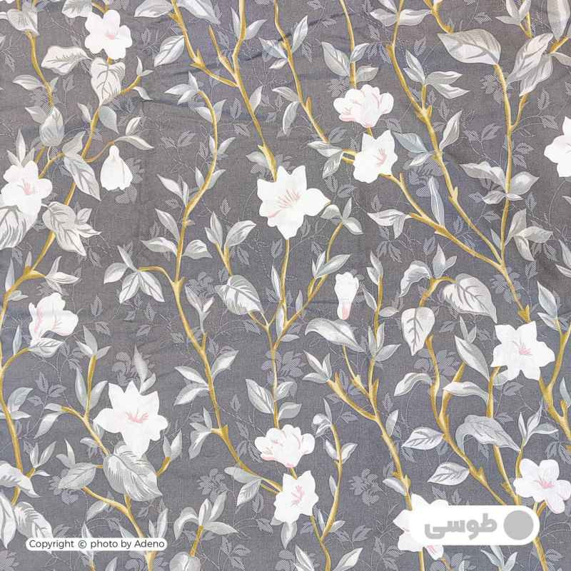 ملحفه نخی آدنو مدل سها کد IR206 یک نفره سایز 140x240 سانتی متر