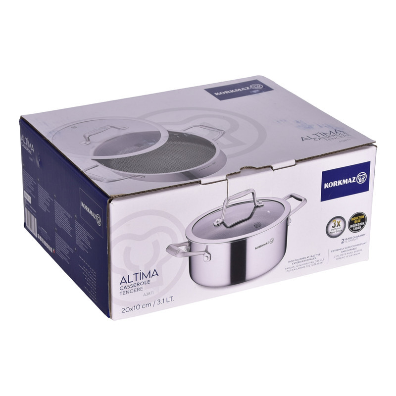 قابلمه استیل کرکماز طرح Altima کد 3871  سایز 20