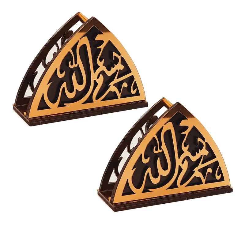 جای دستمال کاغذی تیکما مدل مذهبی کد KIT D2B بسته 2 عددی