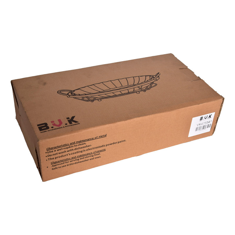 ظرف سرو بی‌وی‌کی طرح آترین کد 475541 چینی بیضی برای شکلات‌خوری، سرو مرغ و استیک، سالادخوری و آجیل‌خوری با ابعاد 34×19×8 سانتی‌متر و وزن 1090 گرم همراه جعبه