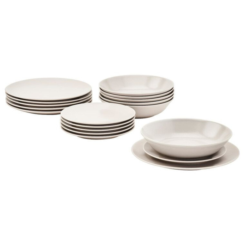 سرویس غذاخوری 18 پارچه ایکیا مدل DINERA کد M 22610