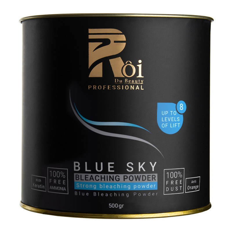 پودر دکلره روآ دو بیوتی مدل BLUESKY وزن 500 گرم رنگ آبی