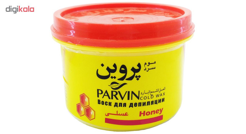 موم سرد پروین مدل Honey حجم 750 گرم بسته 2 عددی