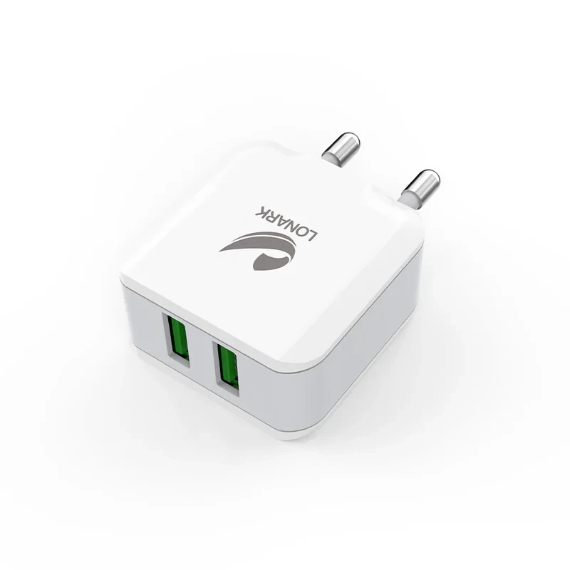شارژر دیواری 12 وات لونارک مدل LW55 به همراه کابل تبدیل Micro USB