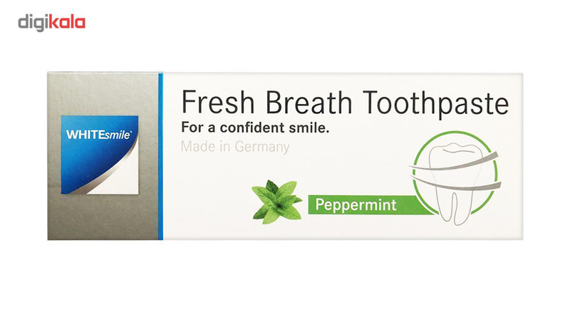 خمیر دندان وایت اسمایل مدل از بین برنده باکتری ها و بوی بد دهان Fresh Breath حجم 75 میلی لیتر