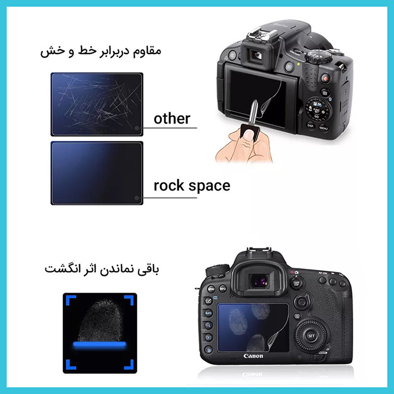 محافظ صفحه نمایش دوربین مات راک اسپیس مدل HyMTT مناسب برای دوربین عکاسی نیکون Z6II