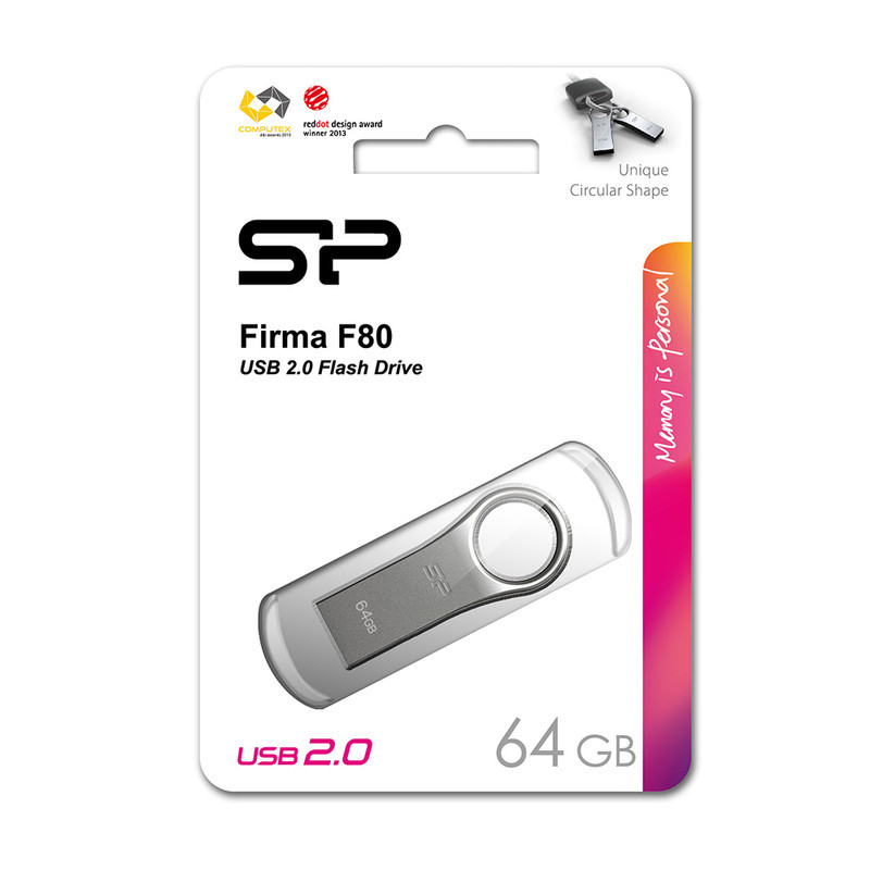 فلش مموری سیلیکون پاور مدل Firma F80 ظرفیت 64 گیگابایت با رابط USB2.0