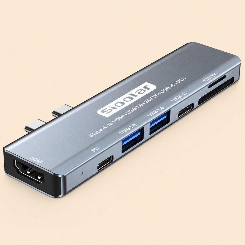 هاب 7 پورت USB-C سیپولار مدل 2Type-C in Mac-HDMI