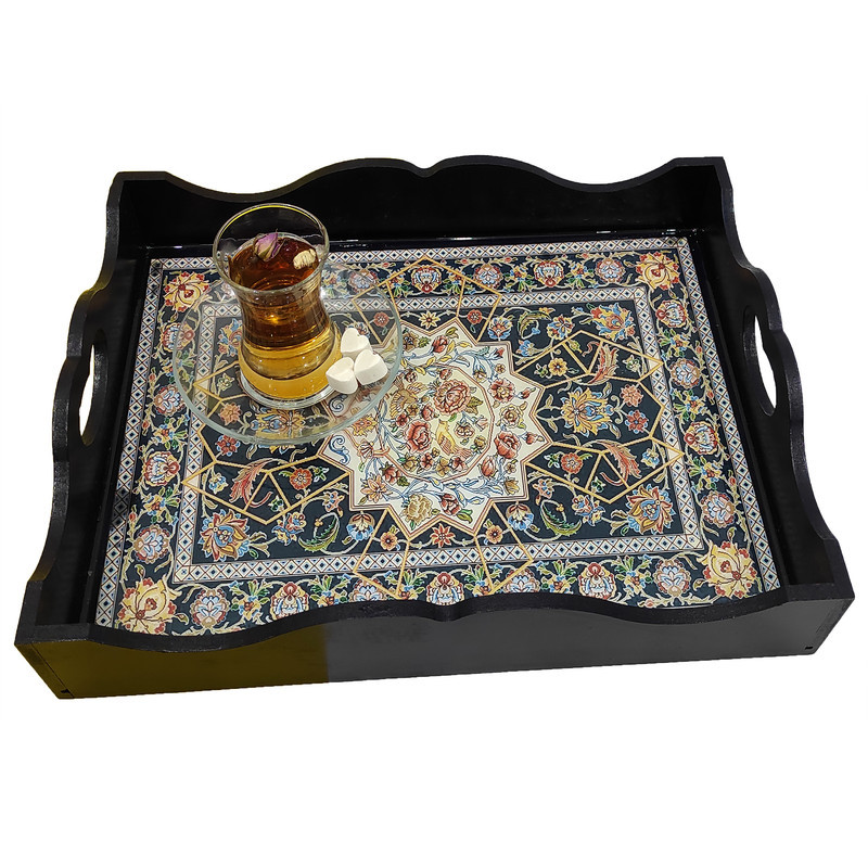 سینی رزینی طرح فرش کد 30x40