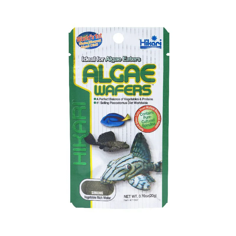 غذای ماهی آکواریوم هیکاری مدل Algae wafers وزن 20 گرم