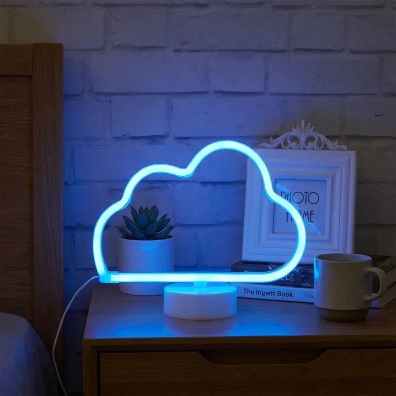 چراغ خواب مدل نئون فلکسی طرح ابر Cloud