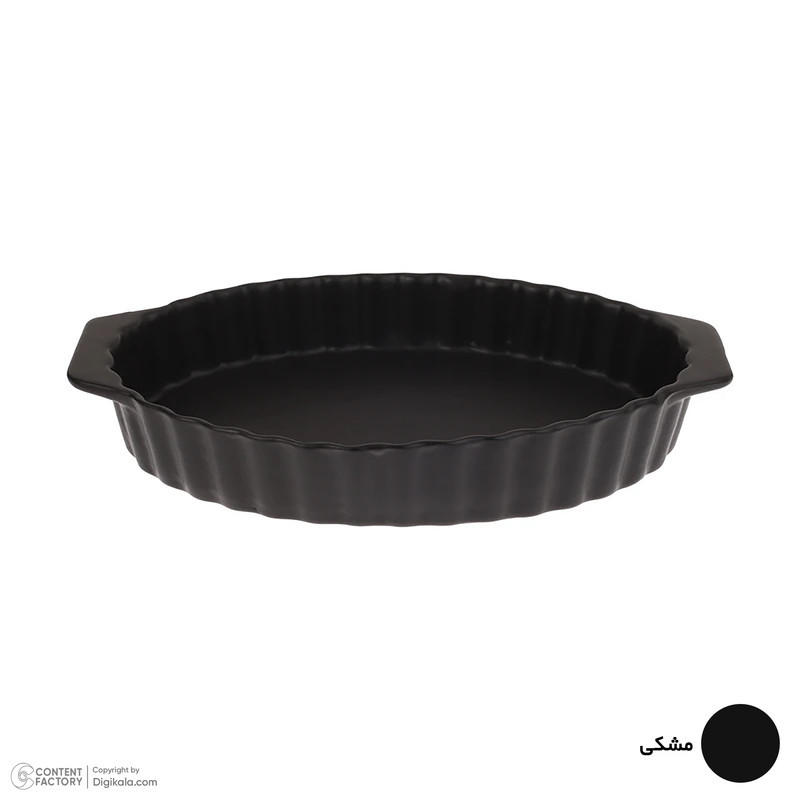 سینی سرامیکی بومی مدل لازانیا بیضی مات