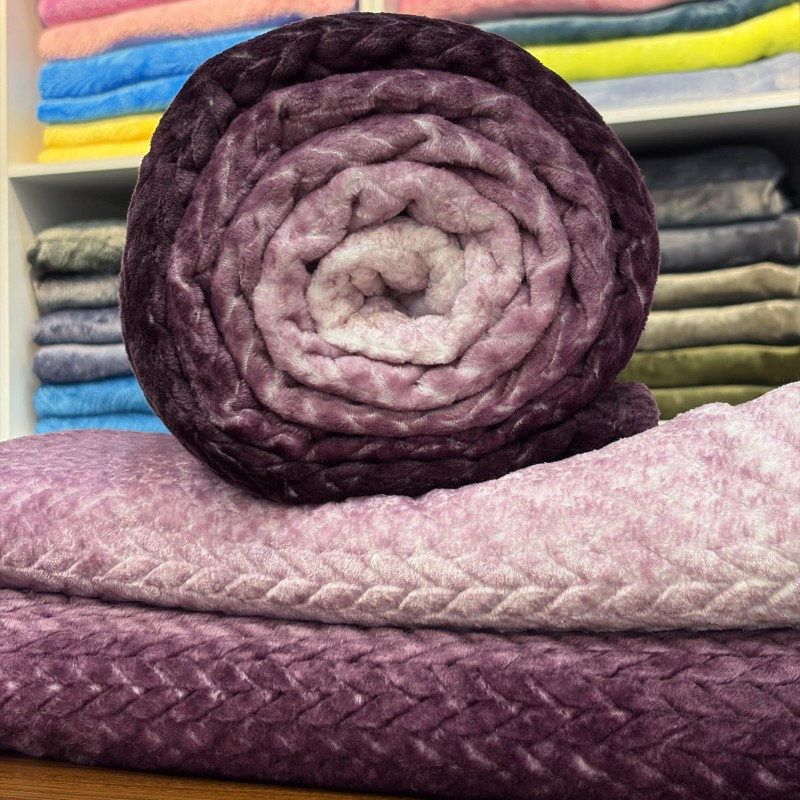 پتو 2 نفره تیلار تک مدل ژاکارد آبرنگی سایز 220x200 سانتی‌متر