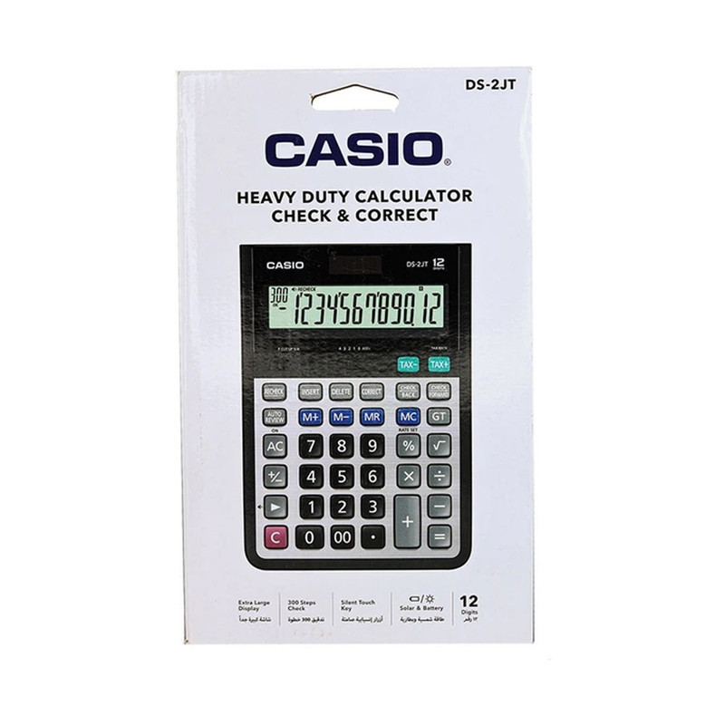 ماشین حساب کاسیو مدل DS-2JT