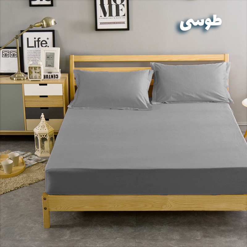 سرویس ملحفه بومرنگ مدل Simple-160 دو نفره 3 تکه