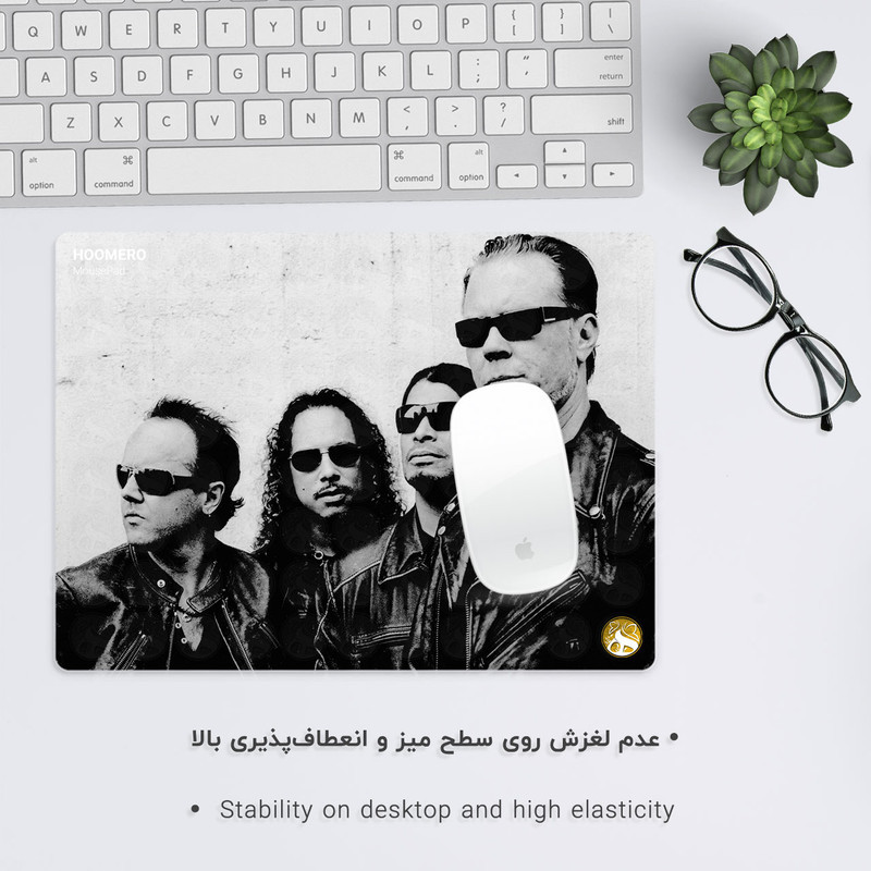 ماوس پد هومرو مدل A6103 طرح متالیکا