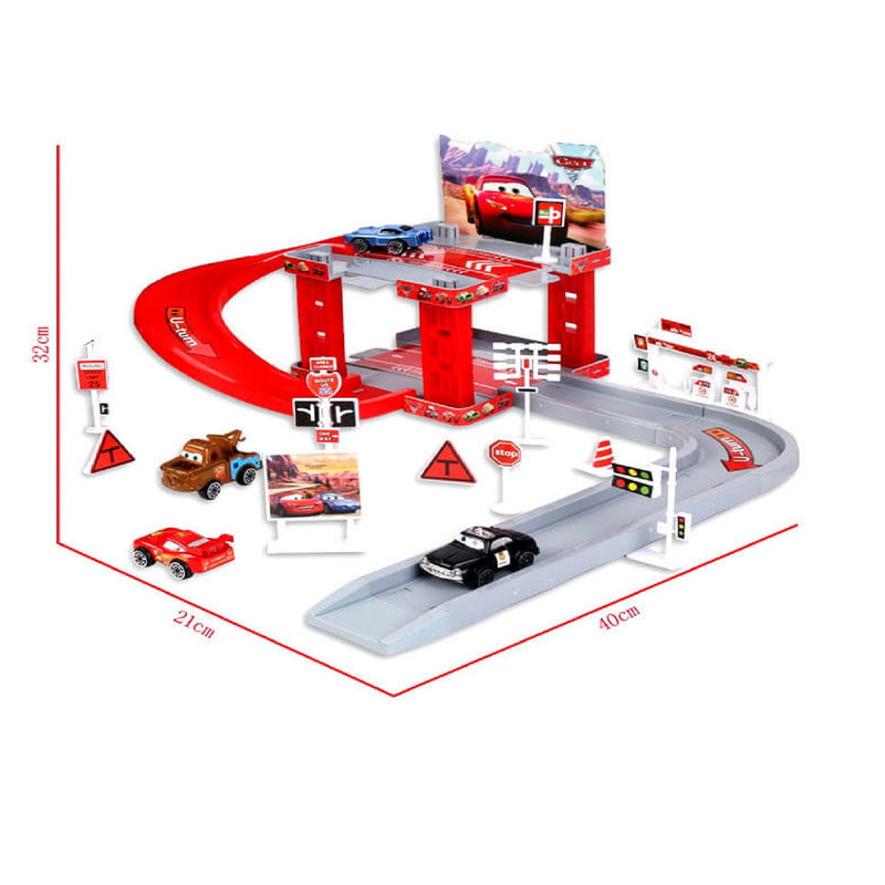 کیت ماشین ناب سل مدل پارکینگ طبقاتی مک کویین McQueen parking lot