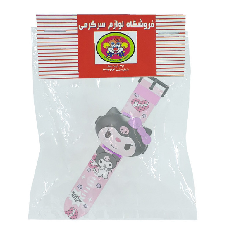 اسباب بازی دنیای سرگرمی های کمیاب مدل دستبند مچی پروژکتوری کرومی